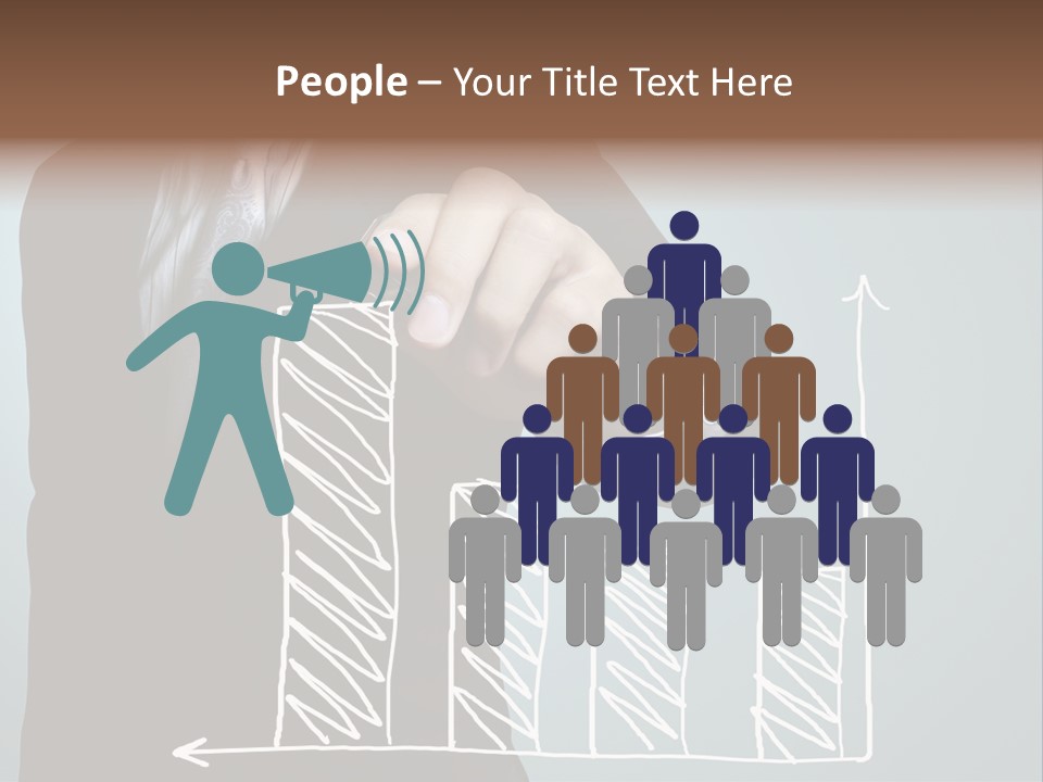 Turnover Pointing Graph PowerPoint Template