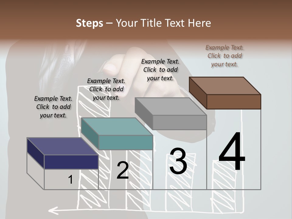 Turnover Pointing Graph PowerPoint Template