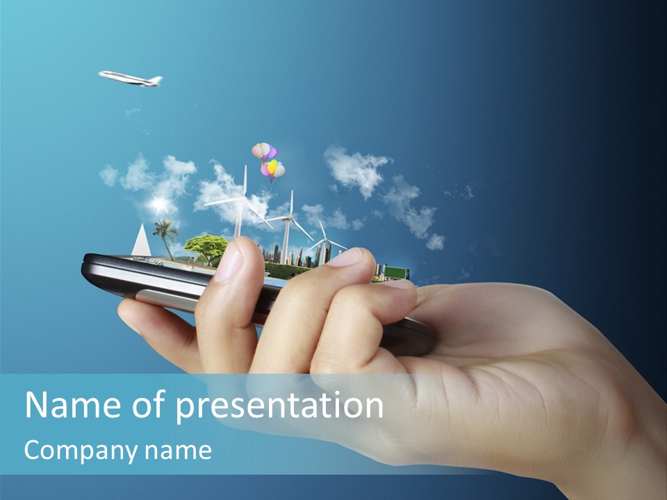 Telecommunication Electronic Message PowerPoint Template