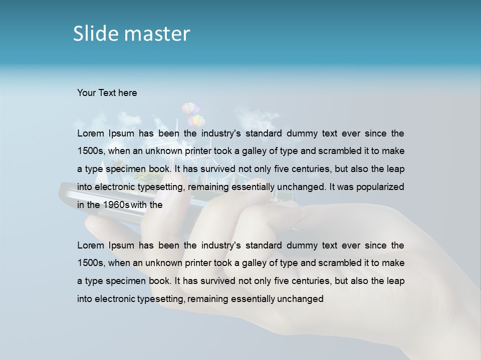 Telecommunication Electronic Message PowerPoint Template