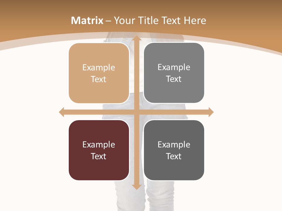 Cheering Denim Carefree PowerPoint Template