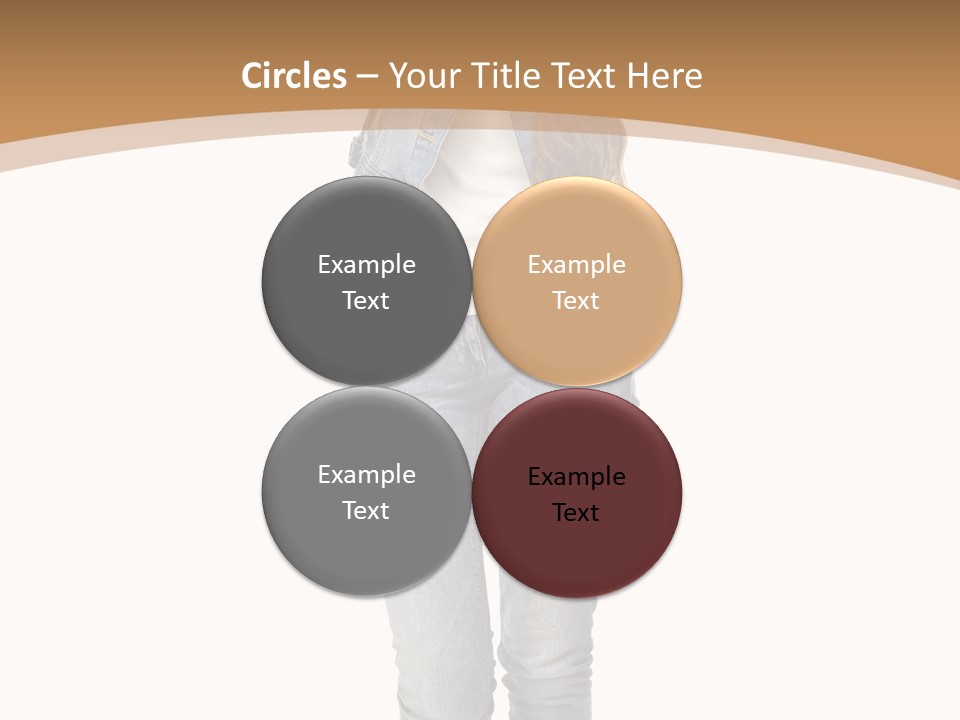 Cheering Denim Carefree PowerPoint Template