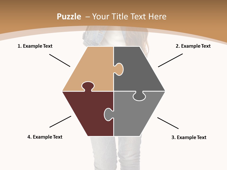 Cheering Denim Carefree PowerPoint Template