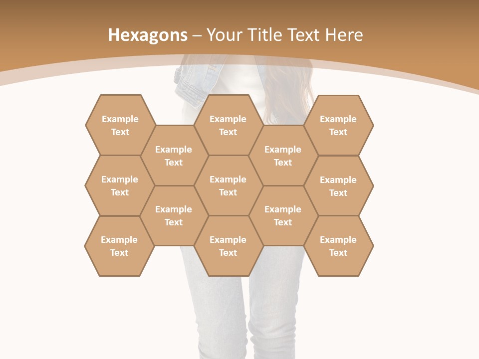 Cheering Denim Carefree PowerPoint Template