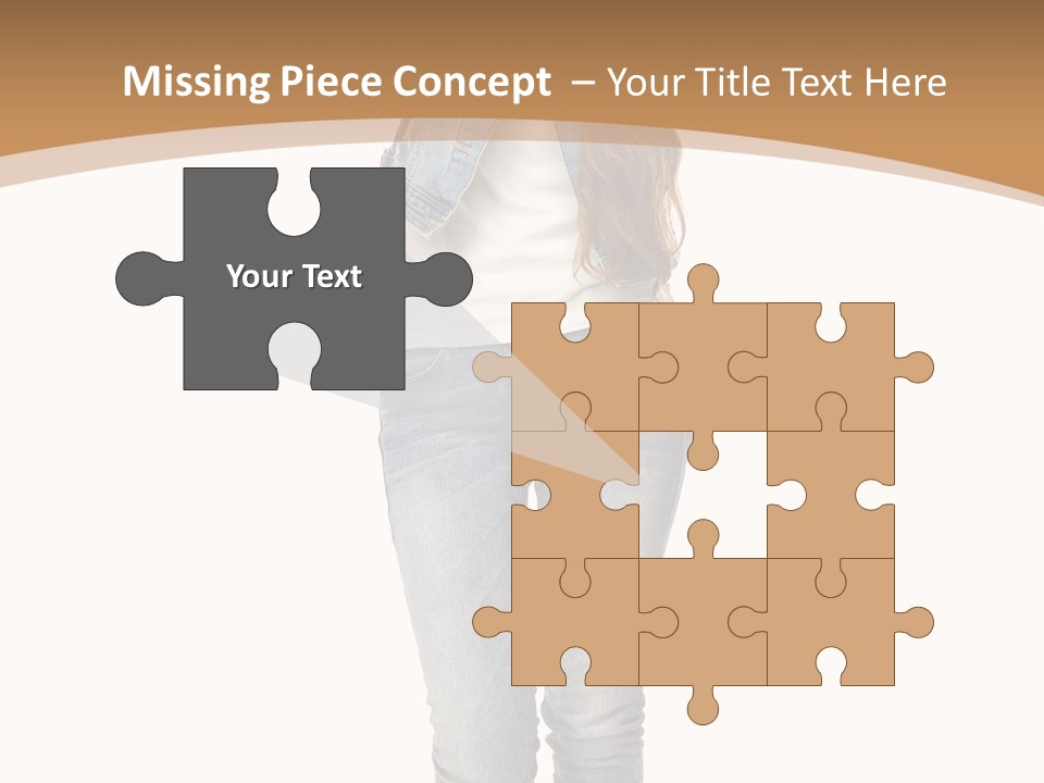 Cheering Denim Carefree PowerPoint Template