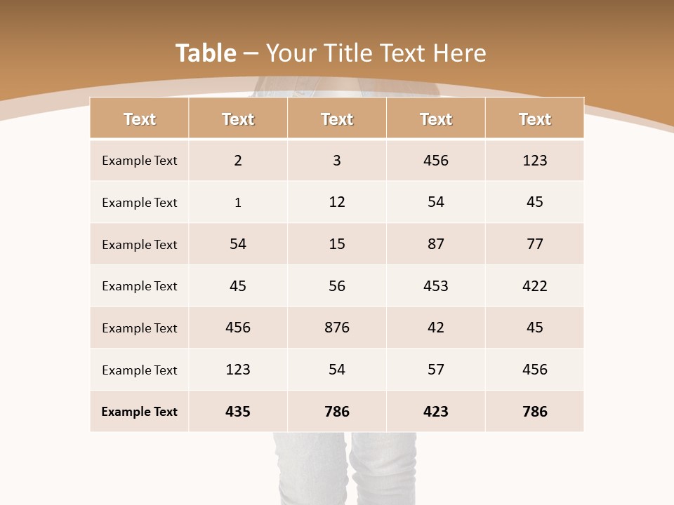 Cheering Denim Carefree PowerPoint Template