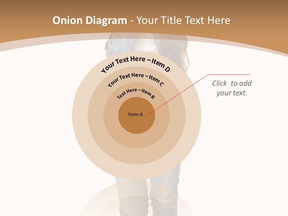 Cheering Denim Carefree PowerPoint Template