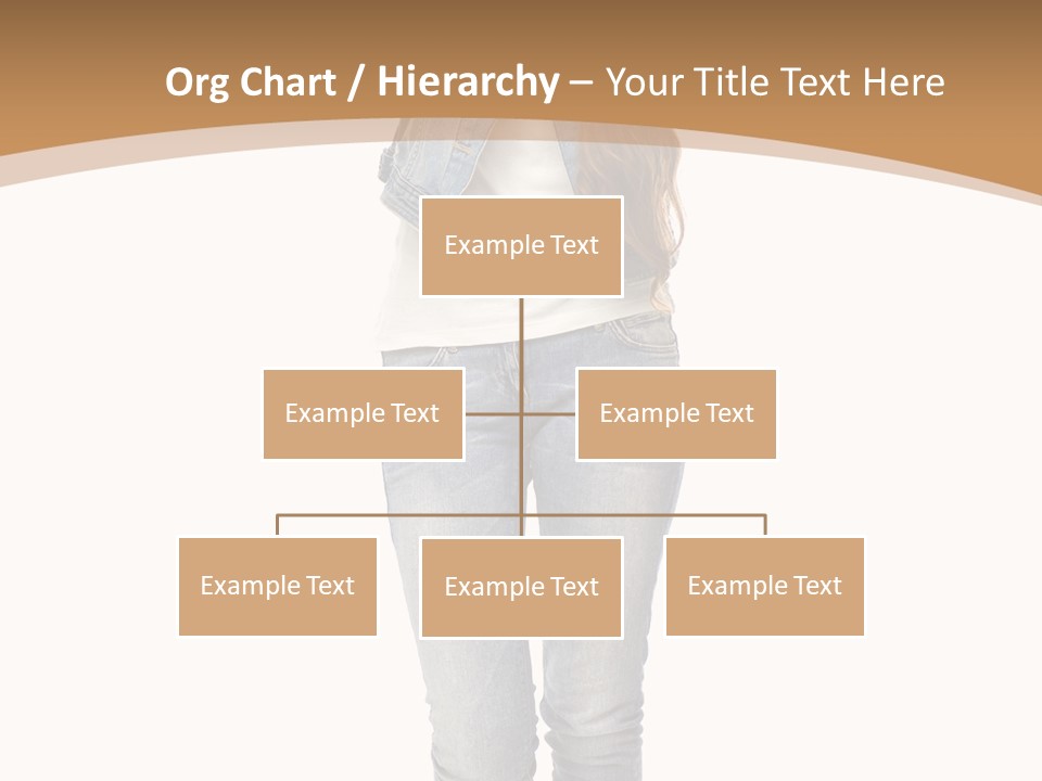 Cheering Denim Carefree PowerPoint Template