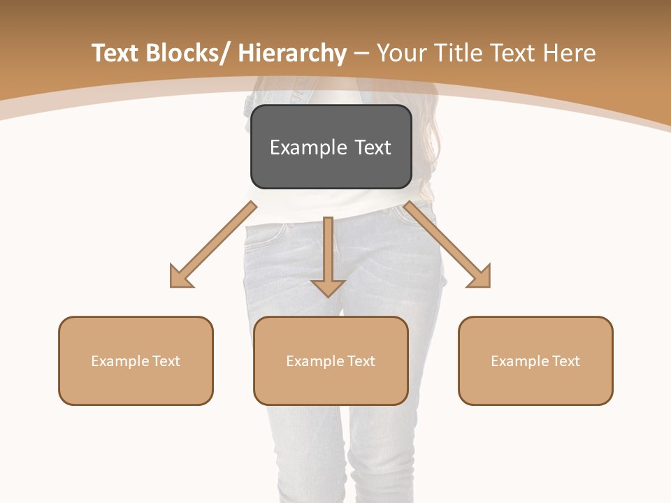 Cheering Denim Carefree PowerPoint Template