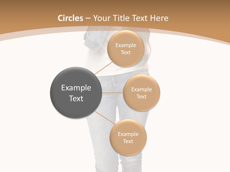 Cheering Denim Carefree PowerPoint Template