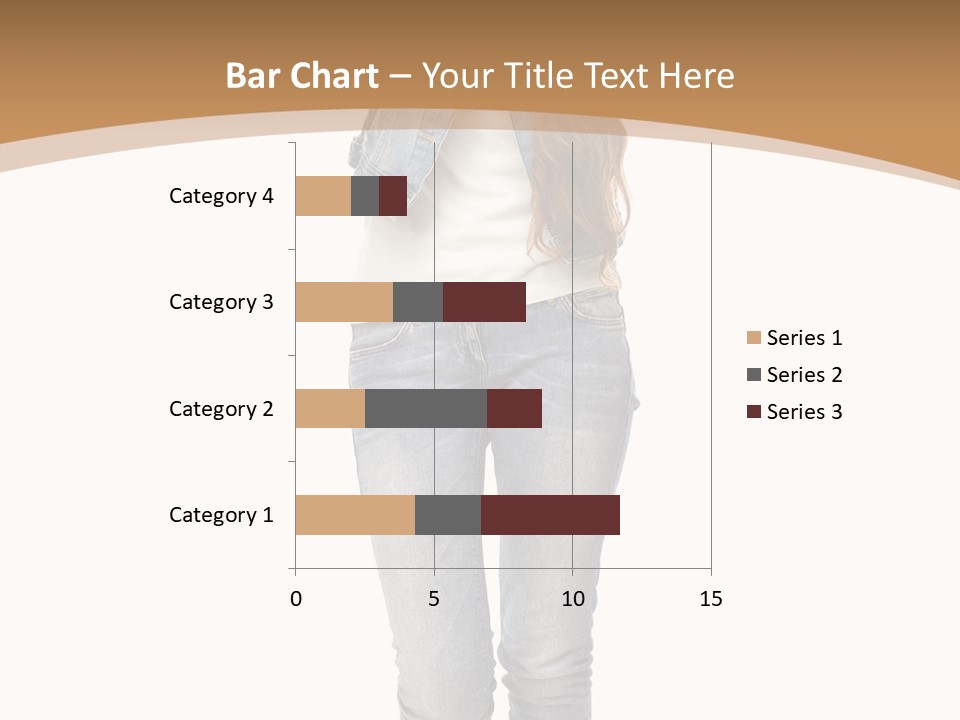 Cheering Denim Carefree PowerPoint Template