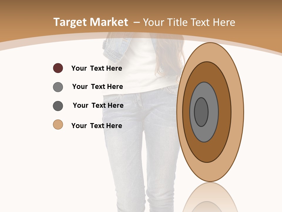 Cheering Denim Carefree PowerPoint Template