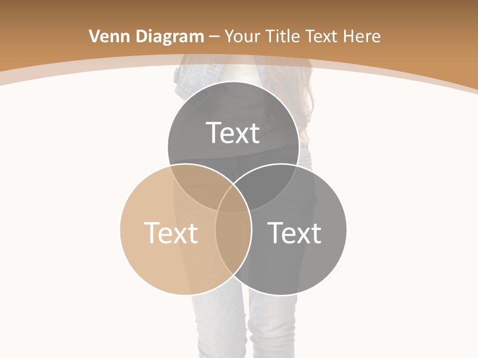 Cheering Denim Carefree PowerPoint Template