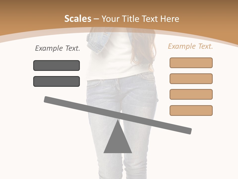 Cheering Denim Carefree PowerPoint Template