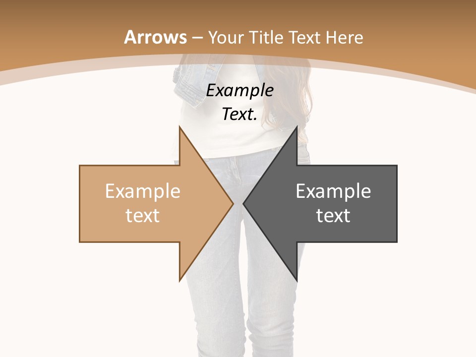 Cheering Denim Carefree PowerPoint Template