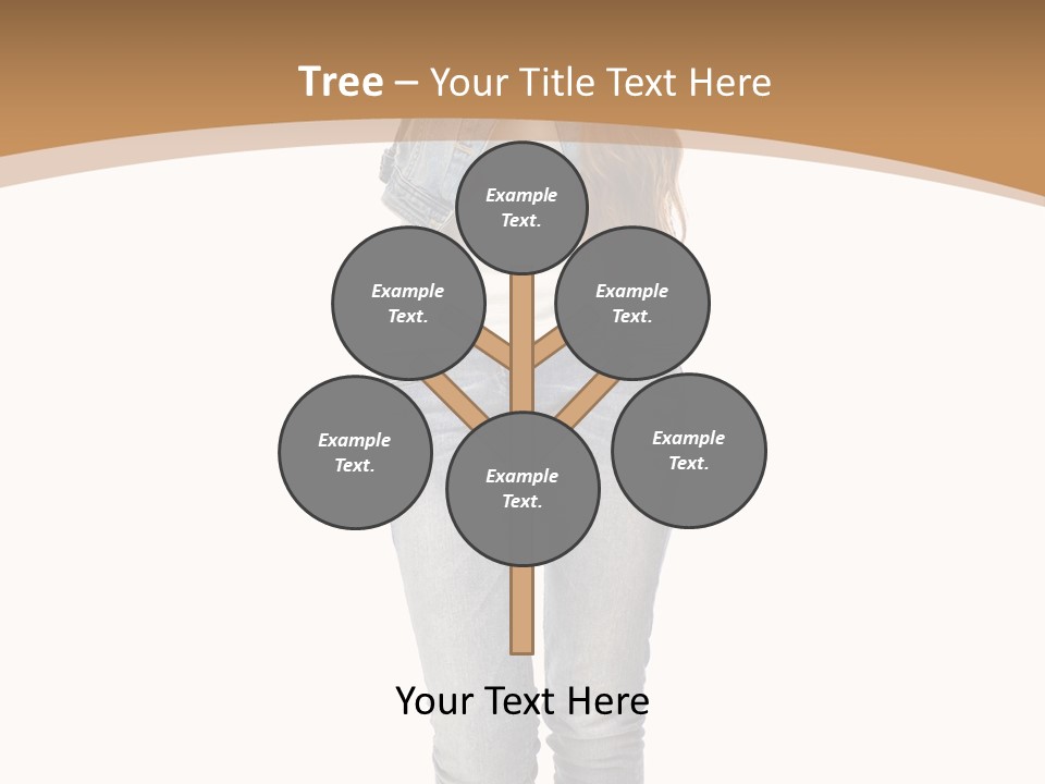 Cheering Denim Carefree PowerPoint Template