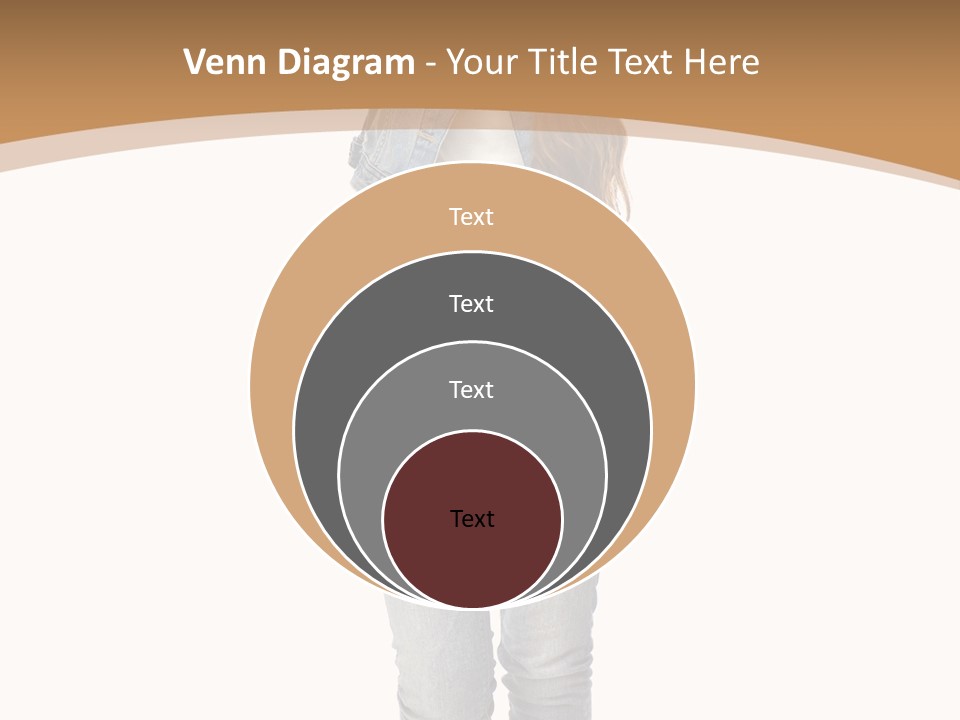 Cheering Denim Carefree PowerPoint Template