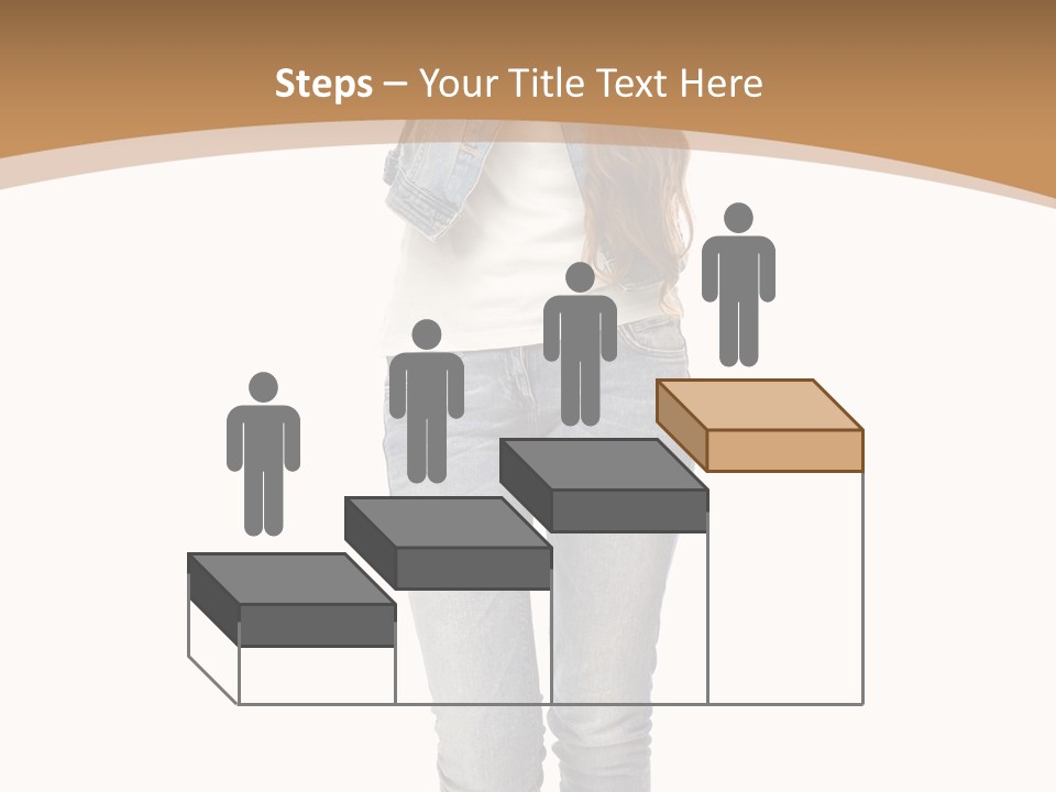 Cheering Denim Carefree PowerPoint Template