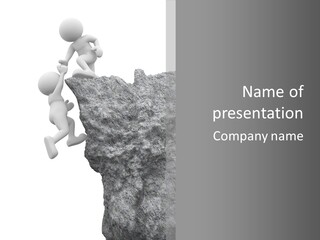 Climbing Top Icon PowerPoint Template