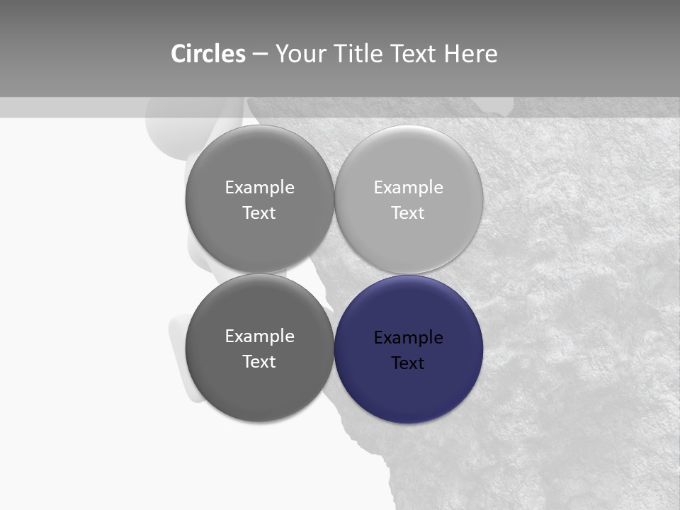 Climbing Top Icon PowerPoint Template
