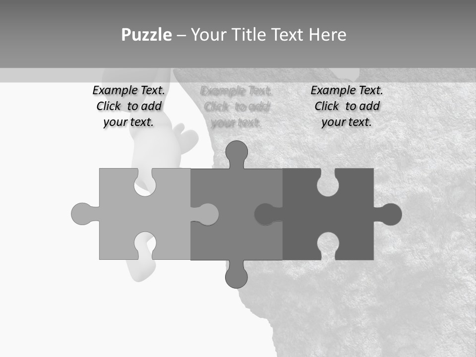 Climbing Top Icon PowerPoint Template