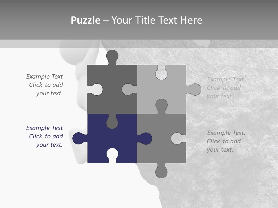 Climbing Top Icon PowerPoint Template