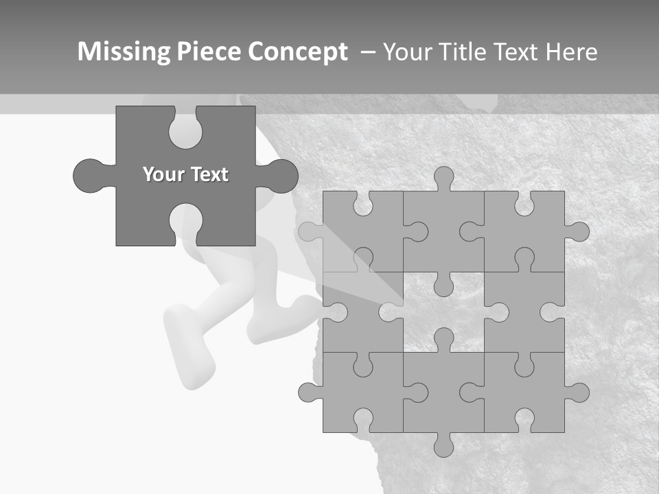 Climbing Top Icon PowerPoint Template