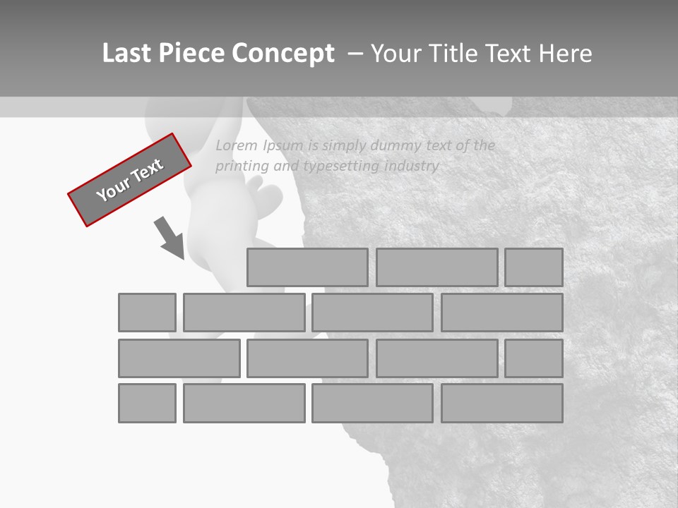 Climbing Top Icon PowerPoint Template