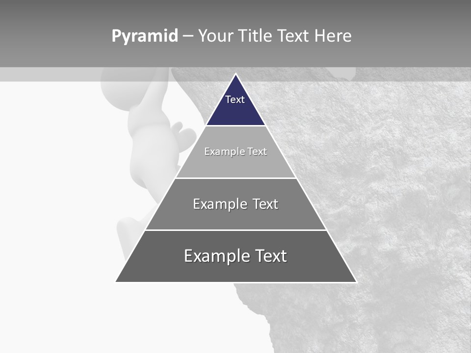 Climbing Top Icon PowerPoint Template