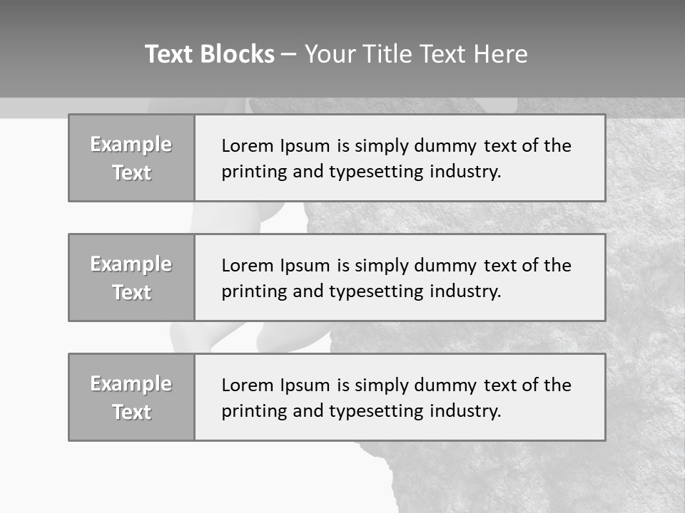 Climbing Top Icon PowerPoint Template