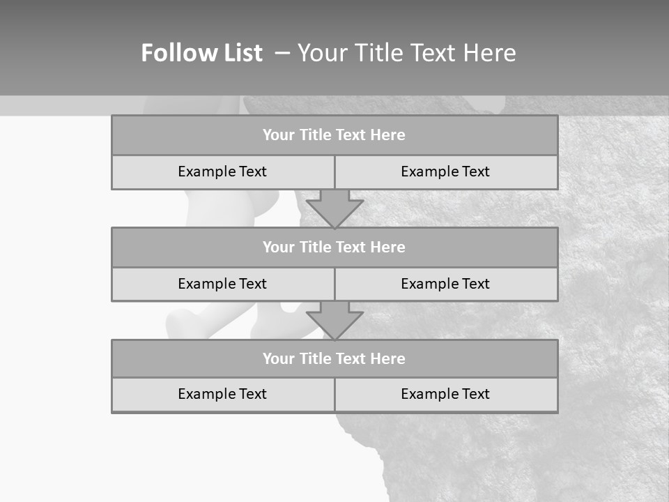 Climbing Top Icon PowerPoint Template