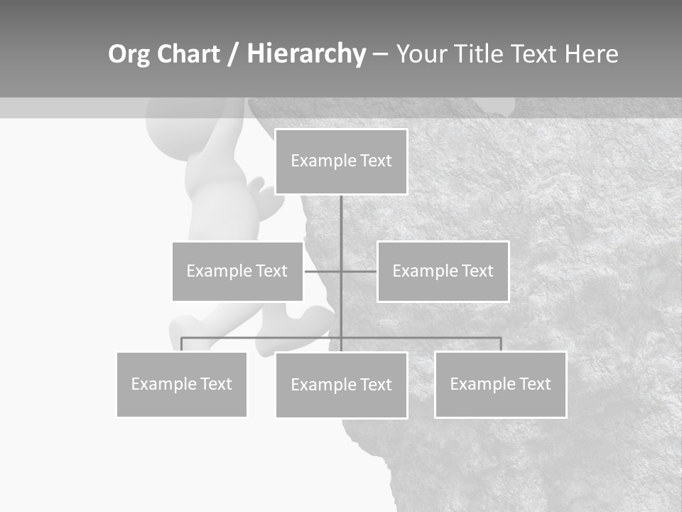 Climbing Top Icon PowerPoint Template