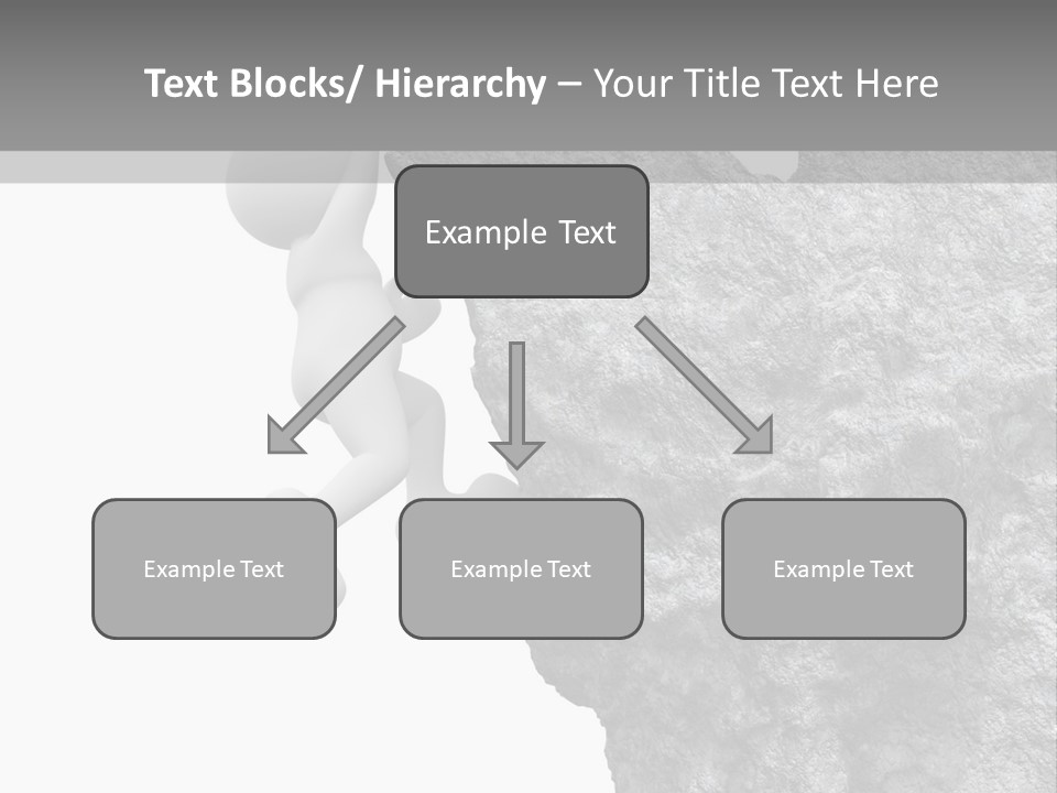 Climbing Top Icon PowerPoint Template