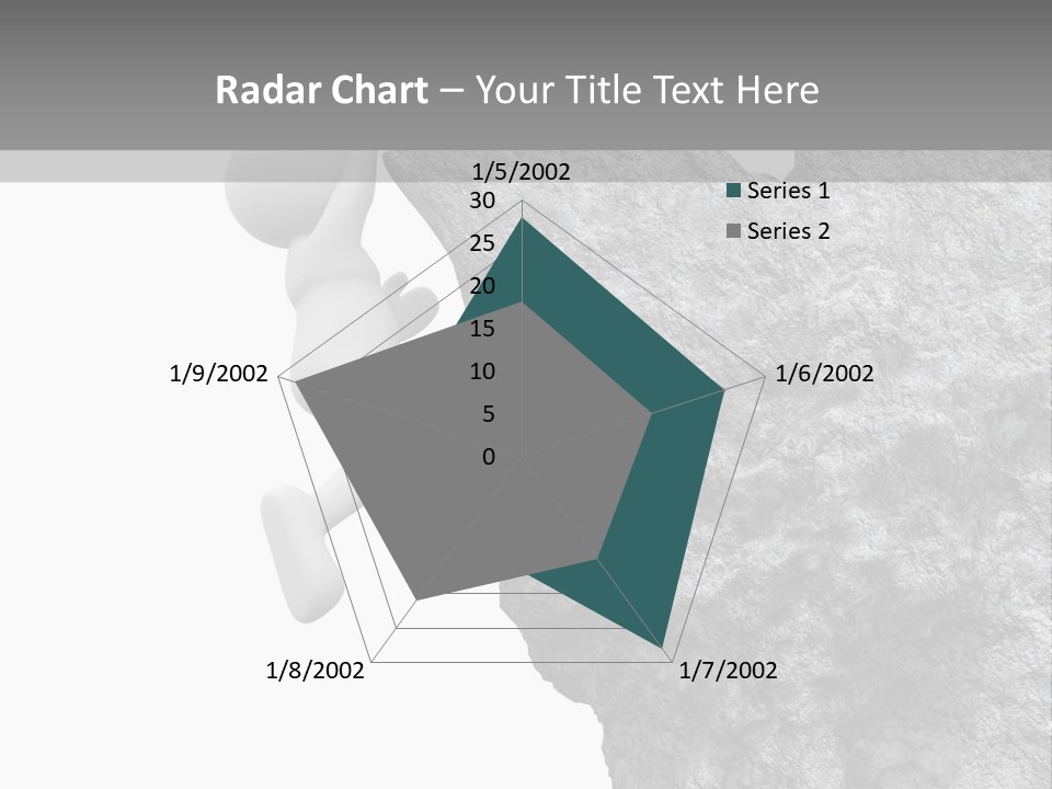 Climbing Top Icon PowerPoint Template