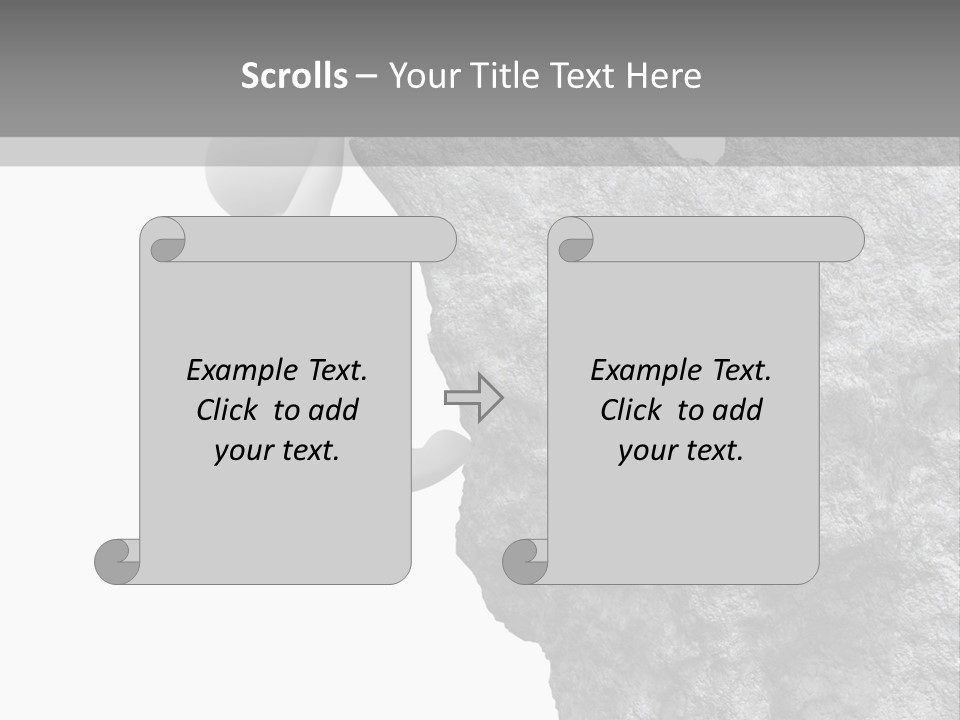 Climbing Top Icon PowerPoint Template