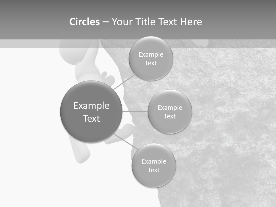 Climbing Top Icon PowerPoint Template