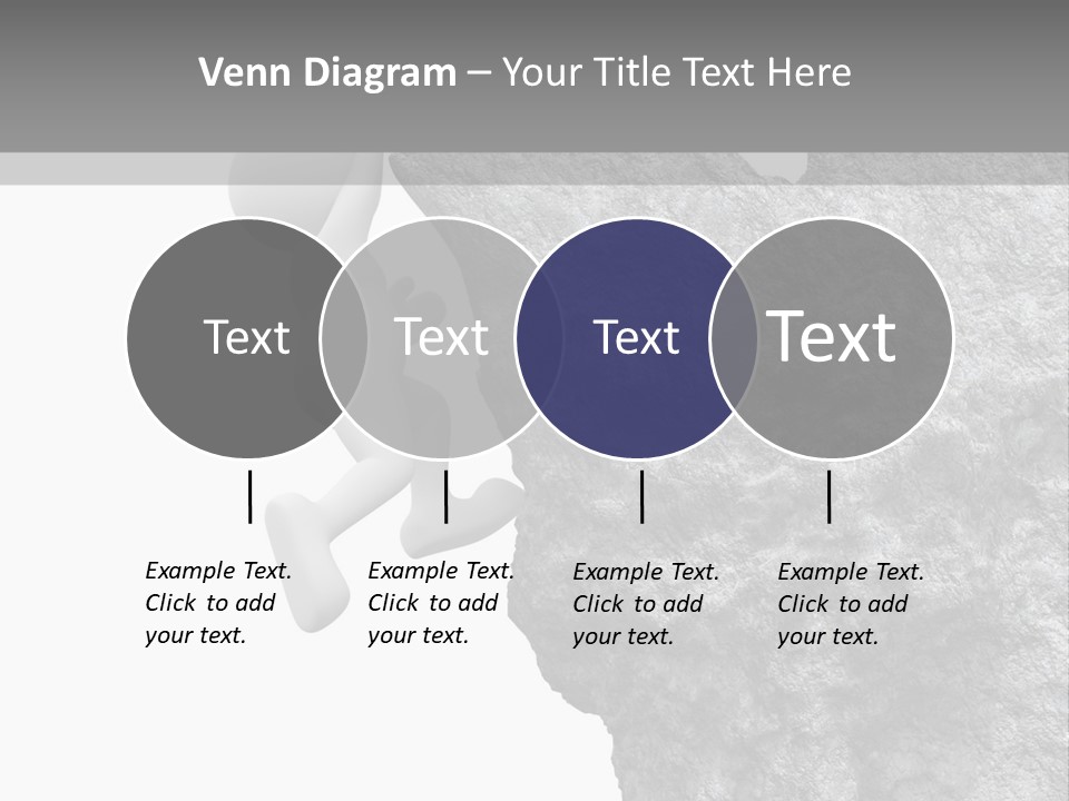 Climbing Top Icon PowerPoint Template