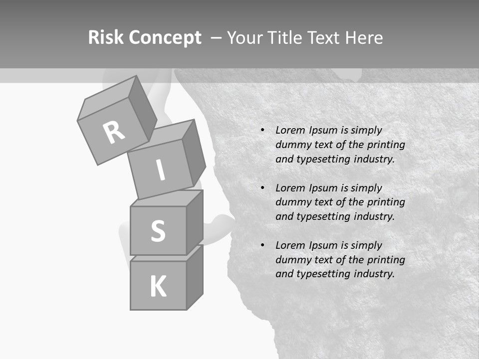 Climbing Top Icon PowerPoint Template