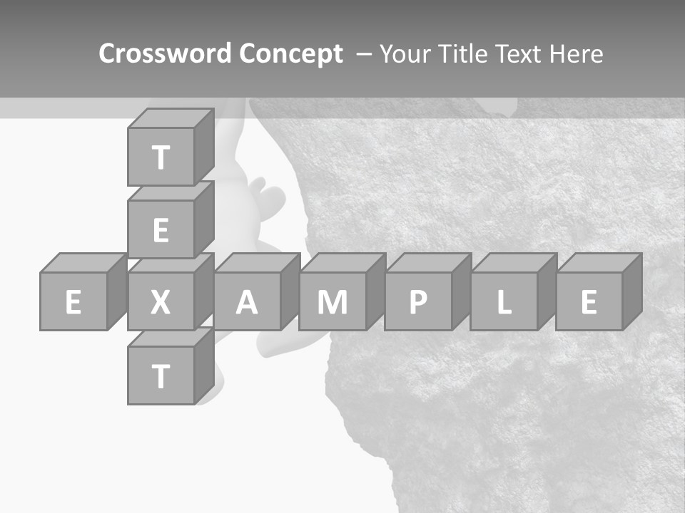 Climbing Top Icon PowerPoint Template