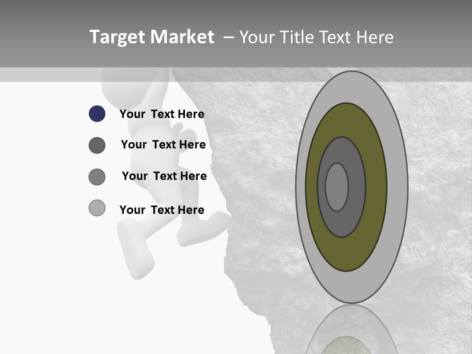 Climbing Top Icon PowerPoint Template