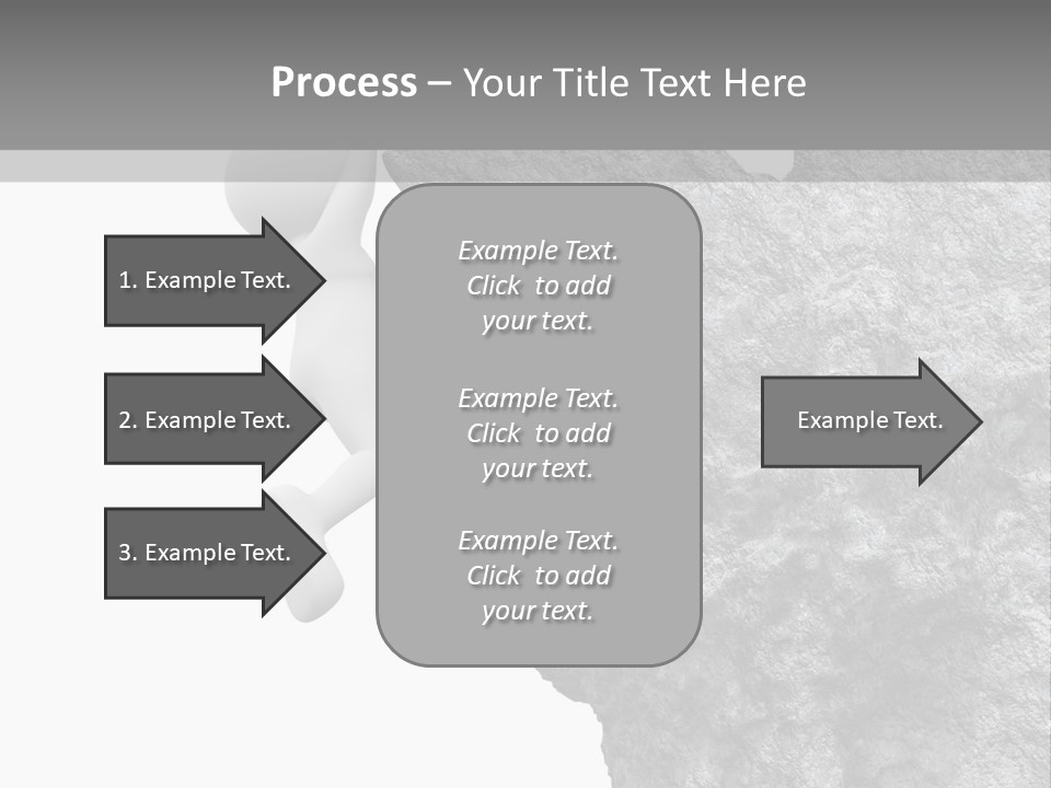 Climbing Top Icon PowerPoint Template