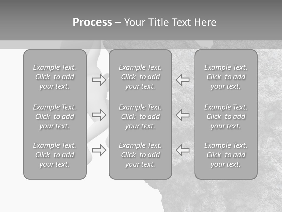 Climbing Top Icon PowerPoint Template