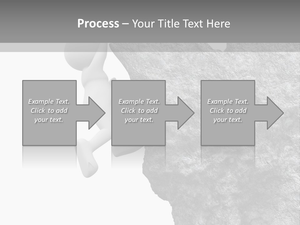 Climbing Top Icon PowerPoint Template