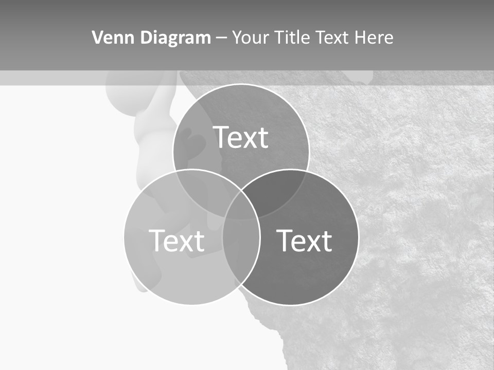 Climbing Top Icon PowerPoint Template