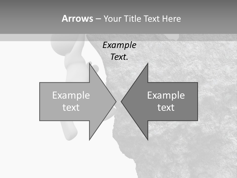 Climbing Top Icon PowerPoint Template