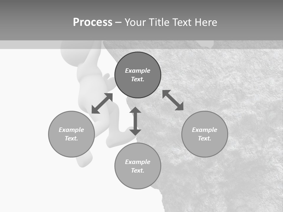 Climbing Top Icon PowerPoint Template