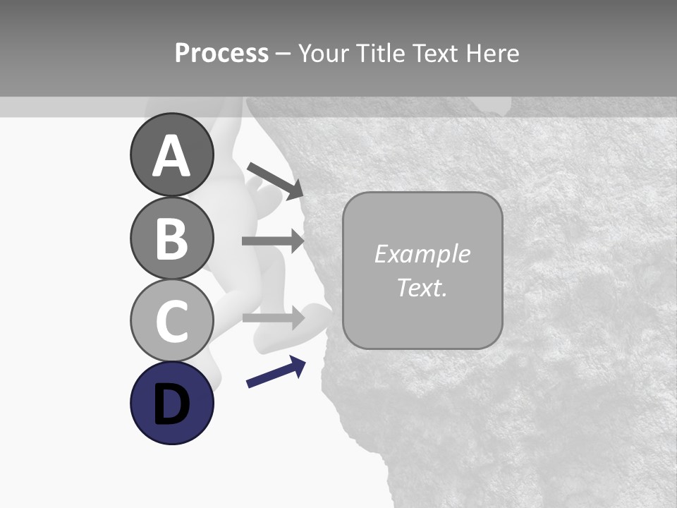 Climbing Top Icon PowerPoint Template