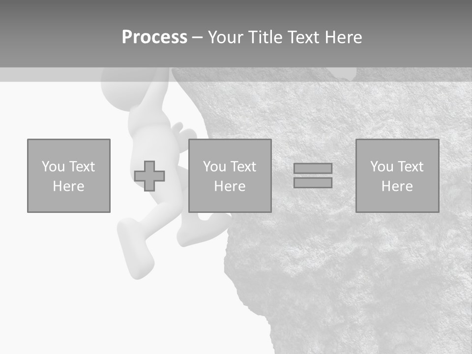 Climbing Top Icon PowerPoint Template