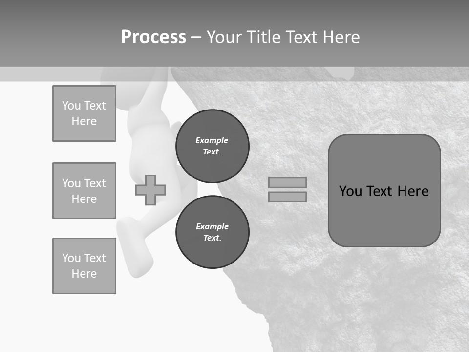 Climbing Top Icon PowerPoint Template
