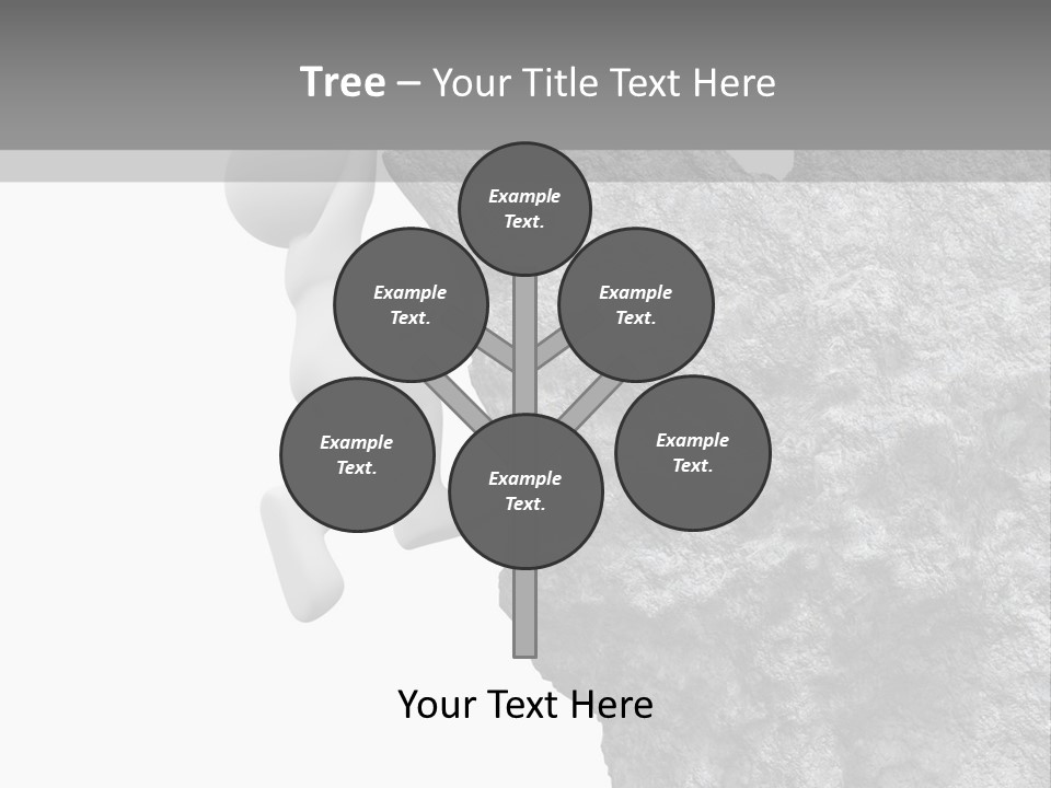 Climbing Top Icon PowerPoint Template